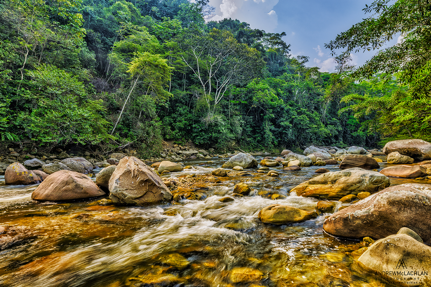 Huacamillo River withhin the Amazon Rainforest, Tarapoto, Peru