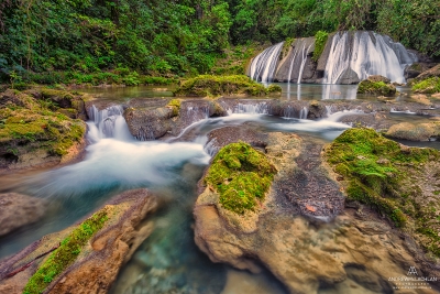 Reich Falls on the Drivers River in the John Crow Mountains, Jamaica