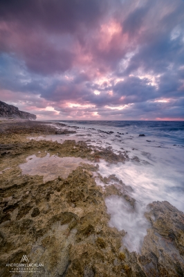 Sunrise on Pollar Bay on Cayman Brac, British West Indies