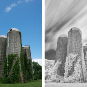 Photo taken with and without I-Ray 830 Filter