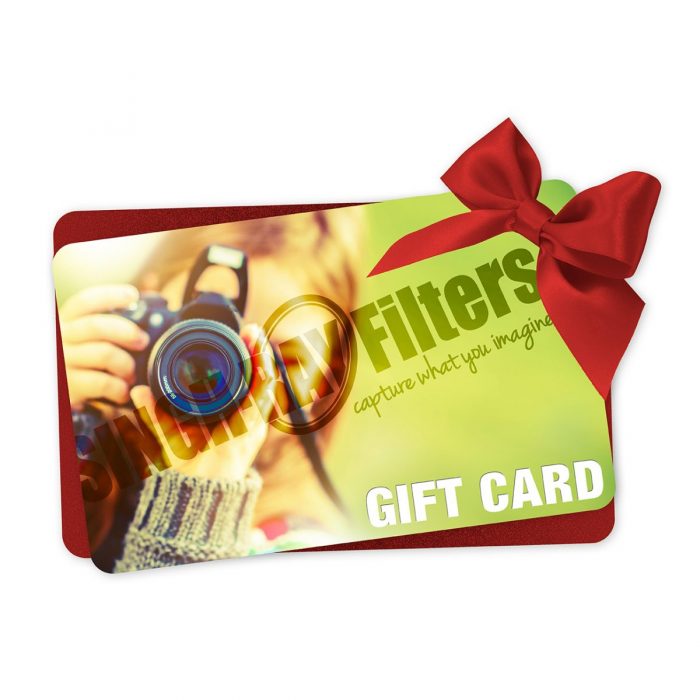 Singh-Ray Filters Gift Card with Red Ribbon